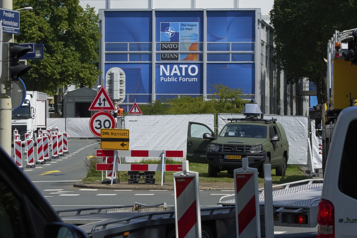 Massive security operation for NATO summit turns parts of The Hague into a fortress